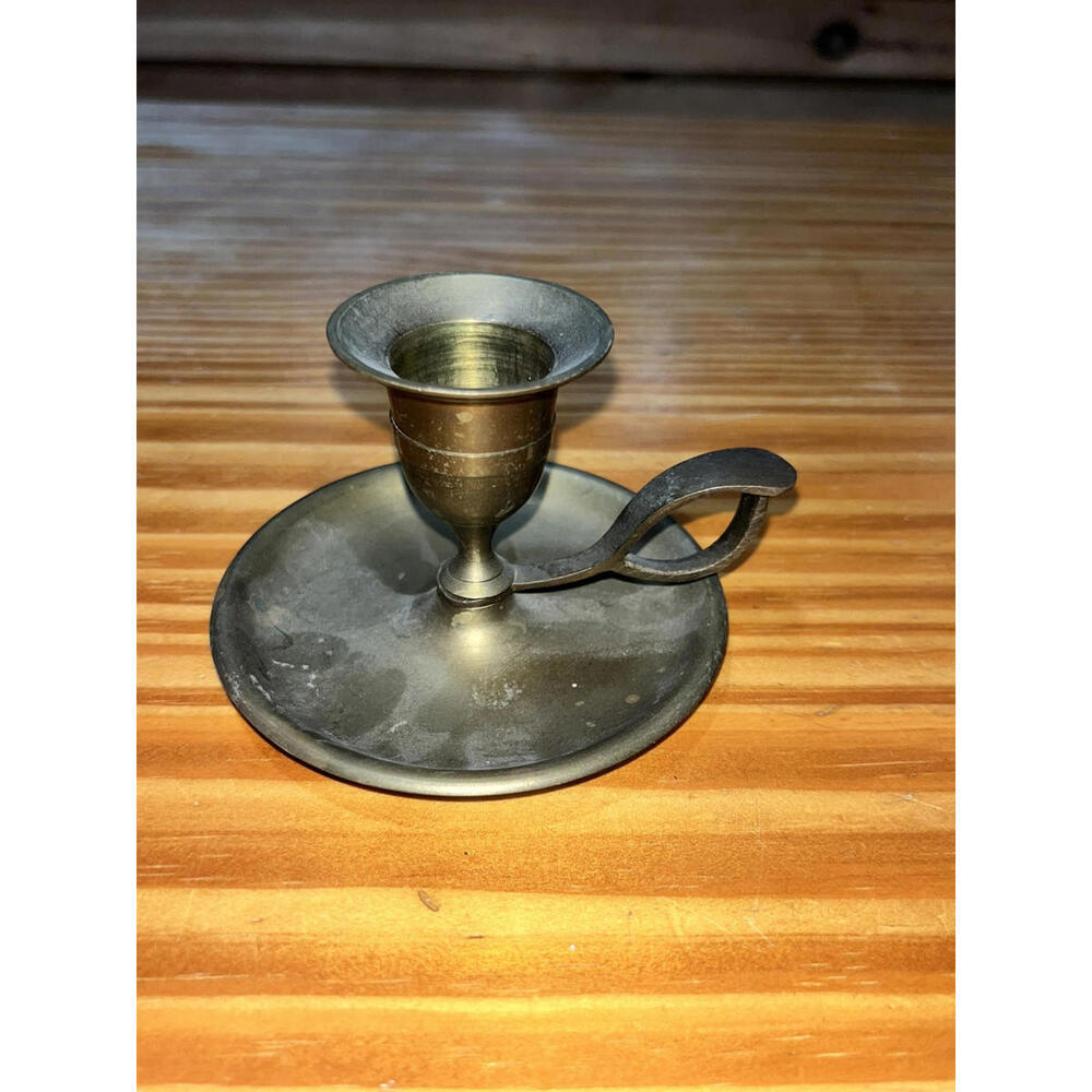 Single Brass Candlestick / holder /classic Simple Design